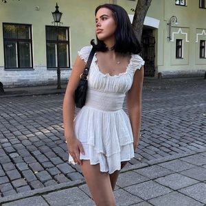 Princess Polly Love Galore Romper White